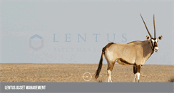 Desktop Screenshot of lentus.co.za